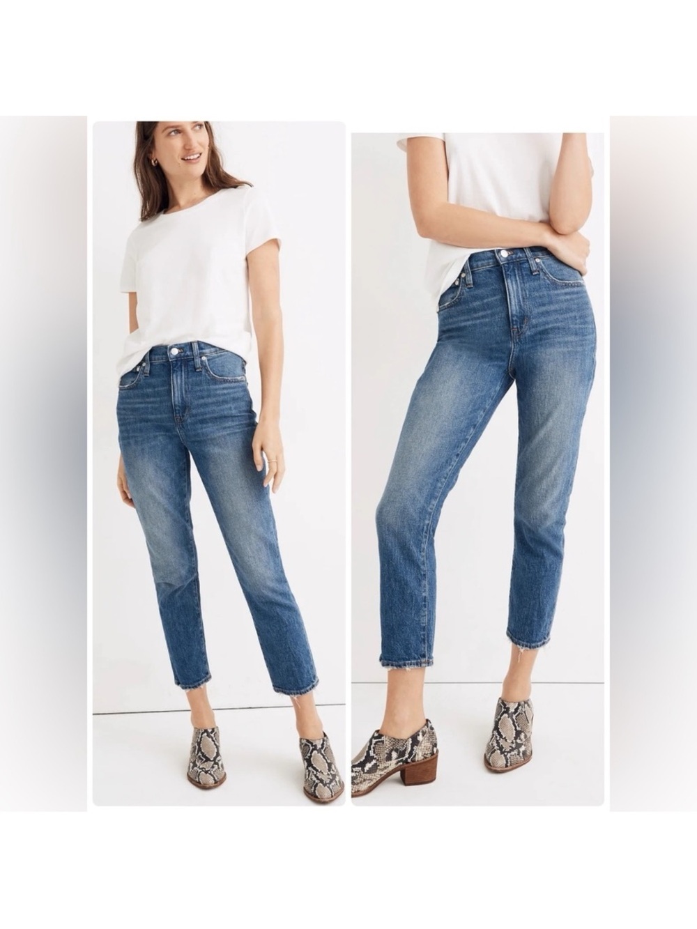 Madewell High rise slim cropped boyjean